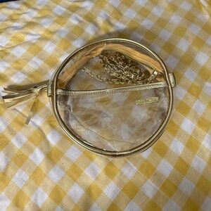 Gold Clear Crossbody Bag